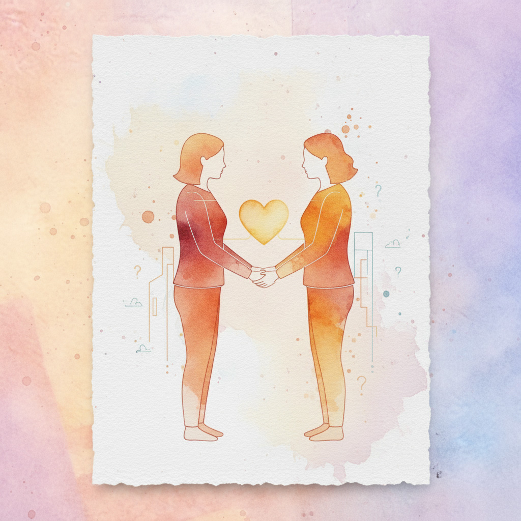 【想い2】AI技術と人間的な共感を組み合わせ、お客様の情熱を汲み取るイメージ